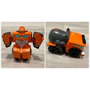 Transformers Rescue Bots Academy Wedge Figure Construction Bot Cement Vehicle